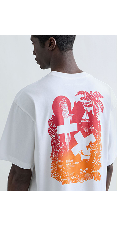 REPLAY &times; MARTIN GARRIX グラフィックTEE IBIZA CALA COMTE 詳細画像
